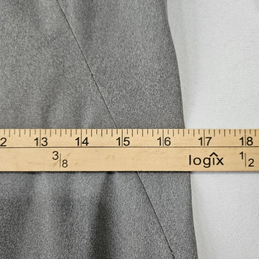 Ministry of Supply Kenetic Shift Dress 2 Grey Mini Pocket Work Wear Quiet Luxury